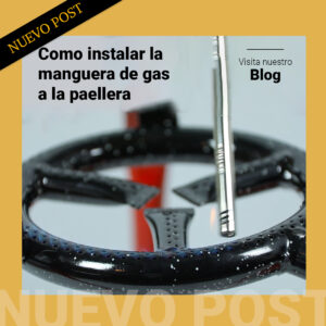 como conectar la manguera de gas a la paellera